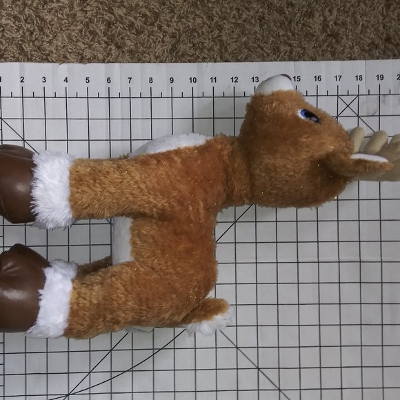 Build A Bear Workshop Reindeer Stuffed Animal Santa's Helper BAB Holiday Plush - Picture 11 of 11